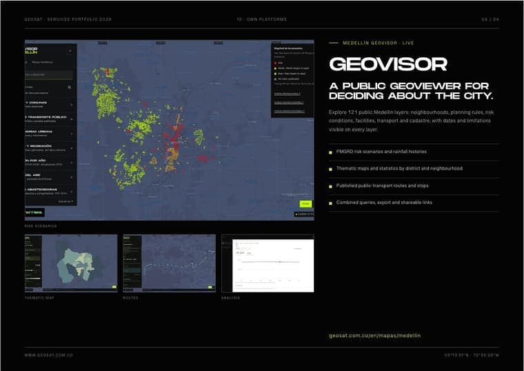 12 · OWN PLATFORMS · Geovisor